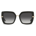 Dolce & Gabbana - Occhiale da Sole Half Print - Nero - Dolce & Gabbana Eyewear