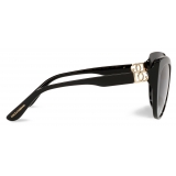 Dolce & Gabbana - Occhiale da Sole DG Crossed - Nero - Dolce & Gabbana Eyewear