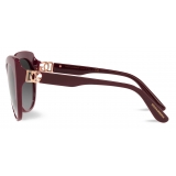 Dolce & Gabbana - Occhiale da Sole DG Crossed - Bordeaux - Dolce & Gabbana Eyewear