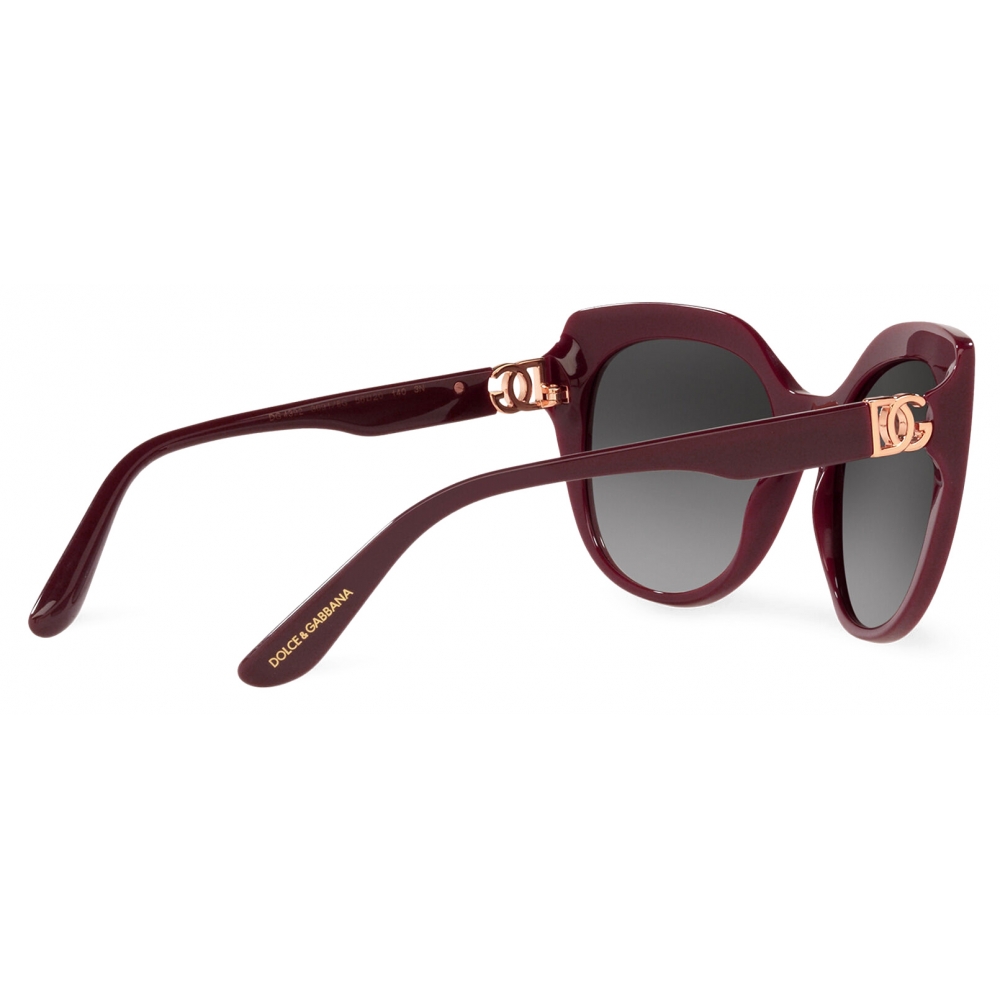 Dolce & Gabbana - DG Crossed Sunglasses - Burgundy - Dolce & Gabbana ...