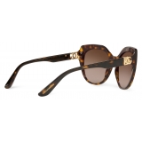 Dolce & Gabbana - Occhiale da Sole DG Crossed - Havana - Dolce & Gabbana Eyewear