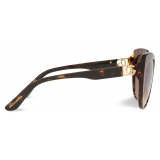 Dolce & Gabbana - Occhiale da Sole DG Crossed - Havana - Dolce & Gabbana Eyewear