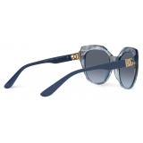 Dolce & Gabbana - Occhiale da Sole DG Crossed - Trasparenti Blu - Dolce & Gabbana Eyewear