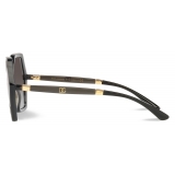 Dolce & Gabbana - Occhiale da Sole Line - Nero Grigio Trasparente - Dolce & Gabbana Eyewear