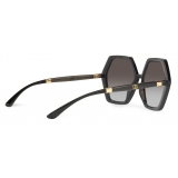 Dolce & Gabbana - Occhiale da Sole Line - Nero Grigio Trasparente - Dolce & Gabbana Eyewear