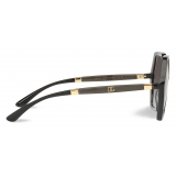 Dolce & Gabbana - Occhiale da Sole Line - Nero Grigio Trasparente - Dolce & Gabbana Eyewear