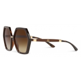 Dolce & Gabbana - Line Sunglasses - Havana Brown Transparent - Dolce & Gabbana Eyewear