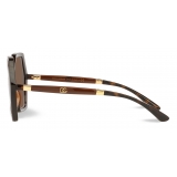 Dolce & Gabbana - Occhiale da Sole Line - Havana Marrone Trasparente - Dolce & Gabbana Eyewear