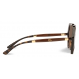 Dolce & Gabbana - Occhiale da Sole Line - Havana Marrone Trasparente - Dolce & Gabbana Eyewear