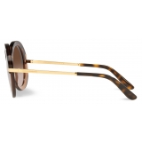 Dolce & Gabbana - Occhiale da Sole Half Print - Havana - Dolce & Gabbana Eyewear