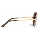 Dolce & Gabbana - Occhiale da Sole Half Print - Havana - Dolce & Gabbana Eyewear