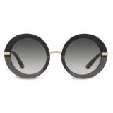 Dolce & Gabbana - Occhiale da Sole Half Print - Nero - Dolce & Gabbana Eyewear