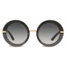 Dolce & Gabbana - Occhiale da Sole Half Print - Nero - Dolce & Gabbana Eyewear