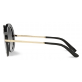 Dolce & Gabbana - Occhiale da Sole Half Print - Nero - Dolce & Gabbana Eyewear