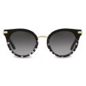 Dolce & Gabbana - Half Print Sunglasses - Pois Print - Dolce & Gabbana Eyewear