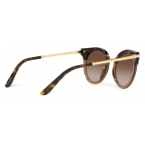 Dolce & Gabbana - Occhiale da Sole Half Print - Havana - Dolce & Gabbana Eyewear