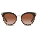 Dolce & Gabbana - Occhiale da Sole Half Print - Stampa Leo - Dolce & Gabbana Eyewear