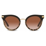 Dolce & Gabbana - Occhiale da Sole Half Print - Stampa Leo - Dolce & Gabbana Eyewear