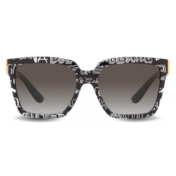 Dolce & Gabbana - Modern Print Sunglasses - Black White - Dolce & Gabbana Eyewear