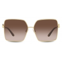 Dolce & Gabbana - Occhiale da Sole Gros Grain - Oro - Dolce & Gabbana Eyewear