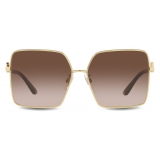 Dolce & Gabbana - Occhiale da Sole Gros Grain - Oro - Dolce & Gabbana Eyewear