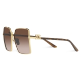 Dolce & Gabbana - Occhiale da Sole Gros Grain - Oro - Dolce & Gabbana Eyewear