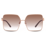 Dolce & Gabbana - Occhiale da Sole Gros Grain - Oro Rosa - Dolce & Gabbana Eyewear