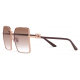 Dolce & Gabbana - Occhiale da Sole Gros Grain - Oro Rosa - Dolce & Gabbana Eyewear