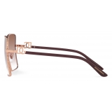 Dolce & Gabbana - Occhiale da Sole Gros Grain - Oro Rosa - Dolce & Gabbana Eyewear