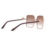 Dolce & Gabbana - Gros Grain Sunglasses - Pink Gold - Dolce & Gabbana Eyewear