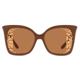 Dolce & Gabbana - Gattopardo Sunglasses - Camel - Dolce & Gabbana Eyewear