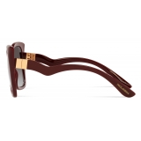 Dolce & Gabbana - Gattopardo Sunglasses - Burgundy - Dolce & Gabbana Eyewear