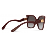 Dolce & Gabbana - Occhiale da Sole Gattopardo - Bordeaux - Dolce & Gabbana Eyewear