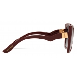 Dolce & Gabbana - Occhiale da Sole Gattopardo - Bordeaux - Dolce & Gabbana Eyewear