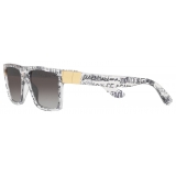 Dolce & Gabbana - Modern Print Sunglasses - Transparent Black - Dolce & Gabbana Eyewear