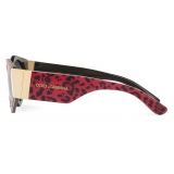 Dolce & Gabbana - Modern Print Sunglasses - Pink Leo Print - Dolce & Gabbana Eyewear