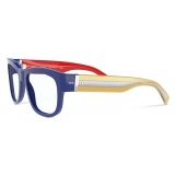 Dolce & Gabbana - Occhiale da Sole Gros Grain - Blu Rosso Giallo - Dolce & Gabbana Eyewear