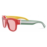 Dolce & Gabbana - Gros Grain Sunglasses - Red Green Yellow - Dolce & Gabbana Eyewear