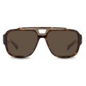 Dolce & Gabbana - Occhiale da Sole DG Crossed - Havana - Dolce & Gabbana Eyewear