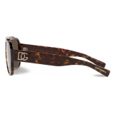 Dolce & Gabbana - Occhiale da Sole DG Crossed - Grigio - Dolce & Gabbana Eyewear