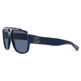 Dolce & Gabbana - Occhiale da Sole DG Crossed - Blu - Dolce & Gabbana Eyewear