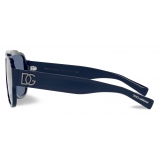 Dolce & Gabbana - DG Crossed Sunglasses - Blue - Dolce & Gabbana Eyewear