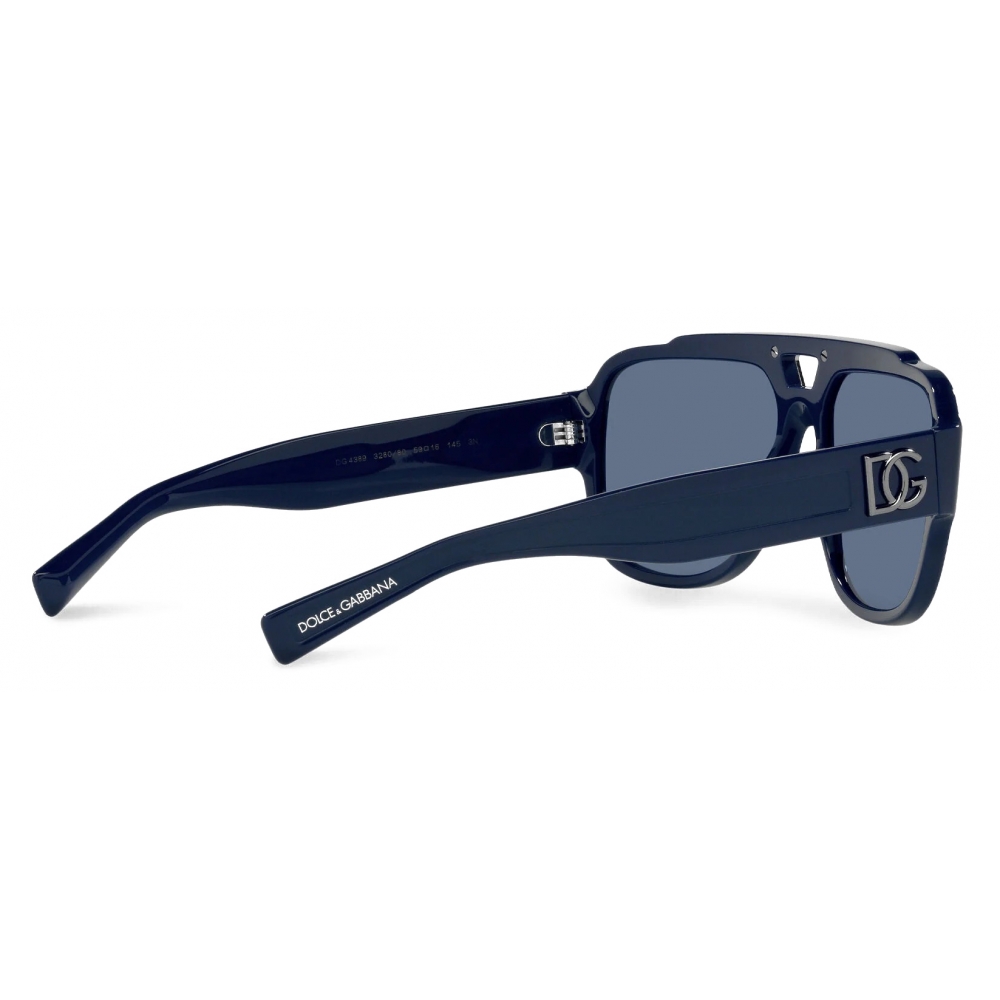 Dolce And Gabbana Dg Crossed Sunglasses Blue Dolce And Gabbana Eyewear Avvenice