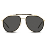 Dolce & Gabbana - Occhiale da Sole Madison - Oro Nero Brillante - Dolce & Gabbana Eyewear