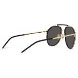 Dolce & Gabbana - Occhiale da Sole Madison - Oro Nero Brillante - Dolce & Gabbana Eyewear