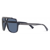 Dolce & Gabbana - Gros Grain Sunglasses - Shiny Blue - Dolce & Gabbana Eyewear