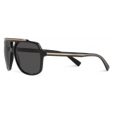 Dolce & Gabbana - Gros Grain Sunglasses - Black - Dolce & Gabbana Eyewear