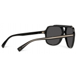 Dolce & Gabbana - Gros Grain Sunglasses - Black - Dolce & Gabbana Eyewear