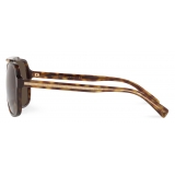 Dolce & Gabbana - Gros Grain Sunglasses - Havana - Dolce & Gabbana Eyewear