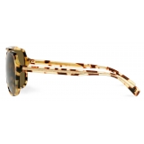 Dolce & Gabbana - Gros Grain Sunglasses - Yellow Havana - Dolce & Gabbana Eyewear